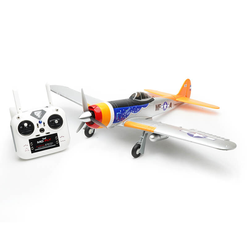 MO-FLY A84 SILVER/ORANGE 690MM 6CH 3D/6G WITH 6-AXIS GYRO RTF
