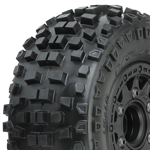 PROLINE BADLANDS SC 2.2/3.0 TYRES ON RAID 6x30 WHEELS BK