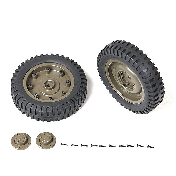 ROC HOBBY 1:6 1941 MB SCALER REAR WHEELS ASSEMBLY (1 Pair)