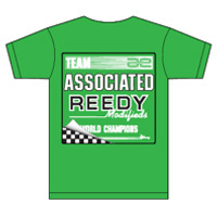 TEAM ASSOCIATED/REEDY '80'S T-SHIRT - GREEN MEDIUM