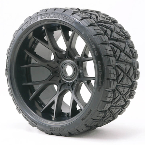 SWEEP LAND CRUISER BELTED TYRE BLACK 17MM WHEELS 1/2