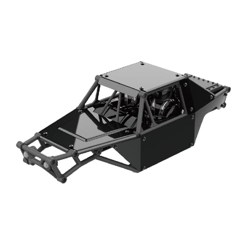 UDI RC UCX24 BODY ASSEMBLY WITH LIGHTS BLACK