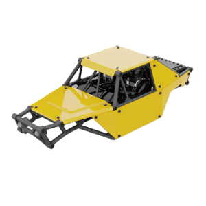 UDI RC UCX24 BODY ASSEMBLY WITH LIGHTS YELLOW