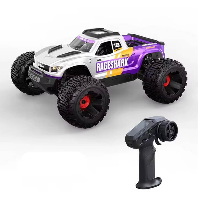 UDI RC RAGESHARK MONSTER TRUCK 1/16 BRUSHED RTR - PURPLE