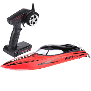 VOLANTEX RACENT VECTOR SR65CM B/LESS RACEBOAT RTR COMBO RED (UK Plug)