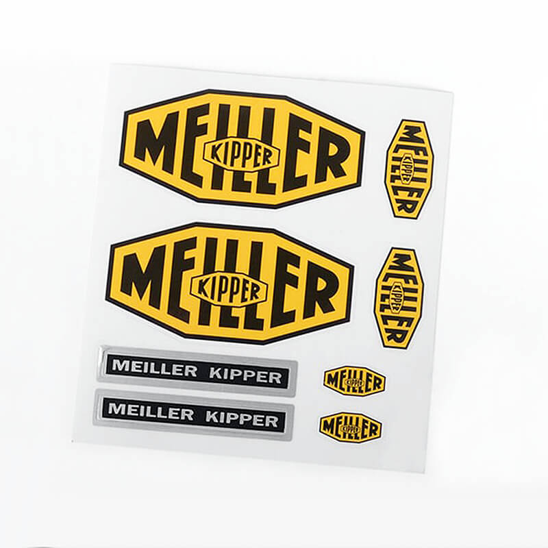 RC4WD MEILLER KIPPER DECAL SET FOR MERCEDES-BENZ AROCS 3348 6X4 TIPPER TRUCK