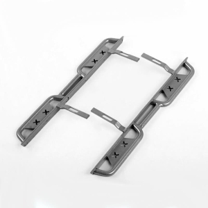 RC4WD ROUGH STUFF METAL SIDE SLIDERS FOR AXIAL SCX10 II 1969 CHEVROLET BLAZER (SILVER)