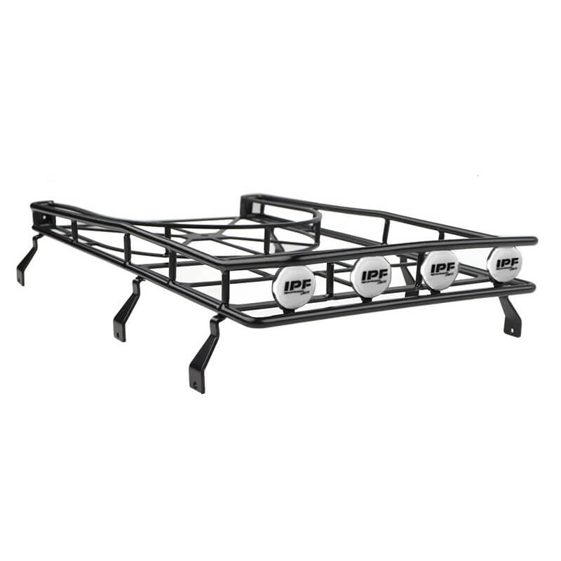 RC4WD ROOF RACK WITH TYRE MOUNT & IPF LIGHTS FOR GELANDE II D90