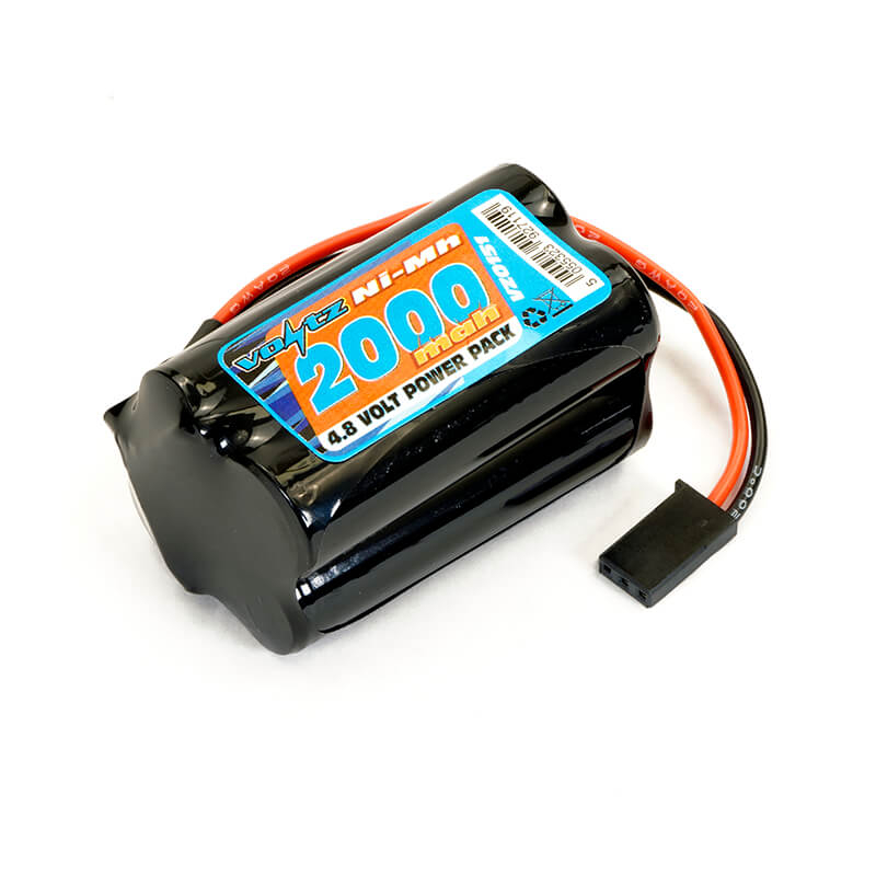 Voltz Rx 4.8V 2000Mah NiMH Square Battery Pack W/Connector