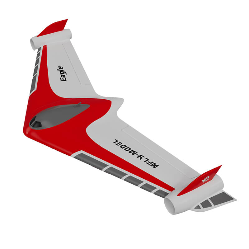 XFLY EAGLE 40mm EDF FLYING WING WITHOUT TX/RX/BATTERY WITH GYRO - RED