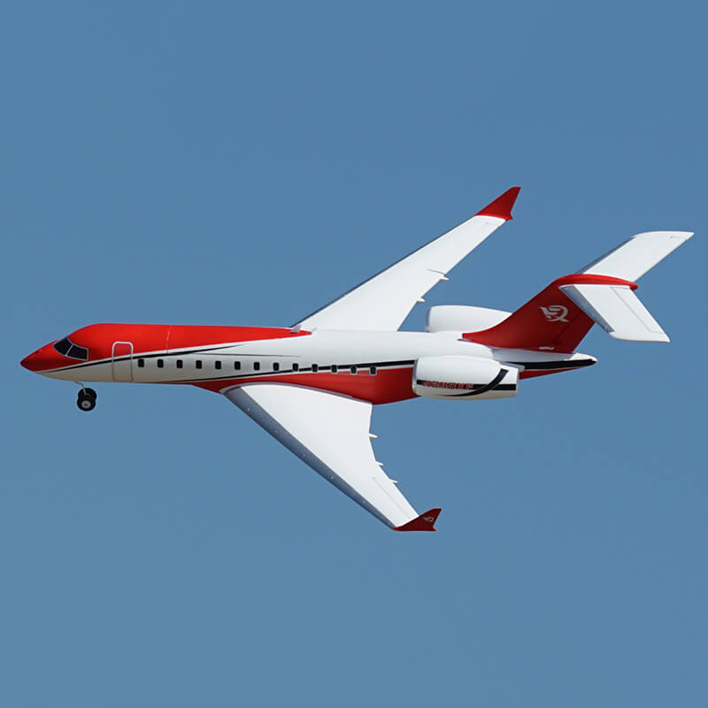 XFLY TWIN 40MM J-65 EDF BUSINESS JET PNP - RED