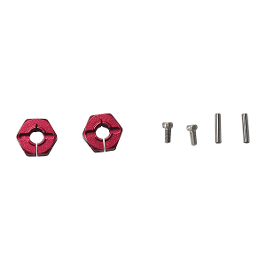 X-RIDER FLAMINGO 6MM HEX. HUB SET(METAL,RED)