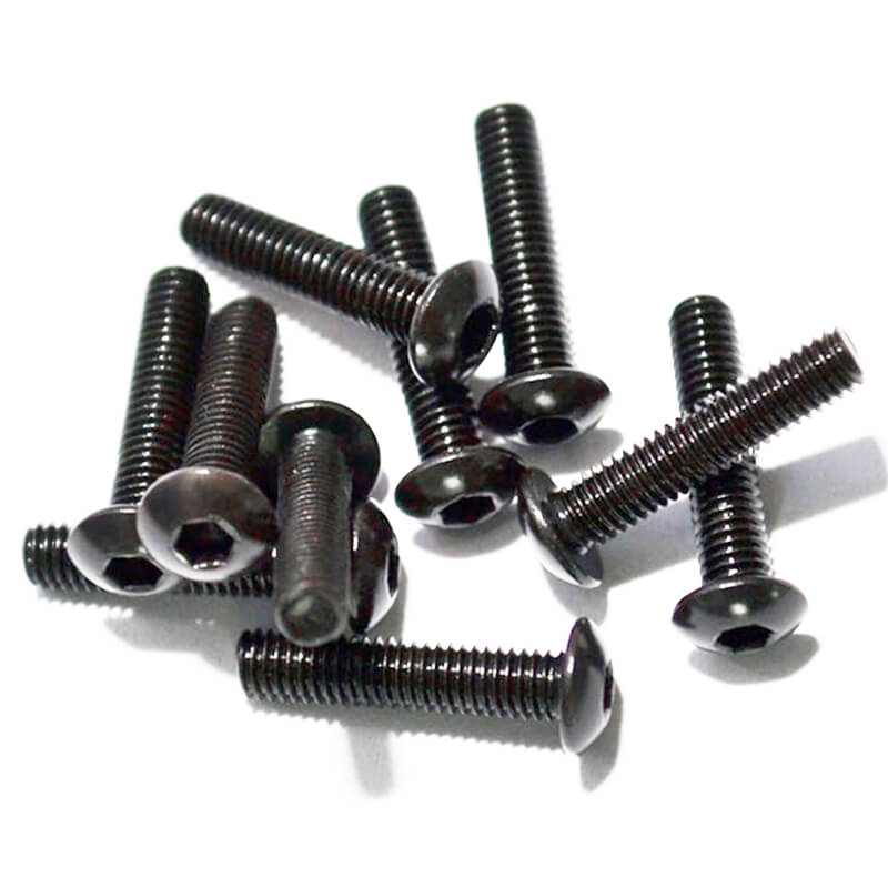 RC4WD STEEL BUTTON HEAD CAP SCREWS M3 X 14MM (10)