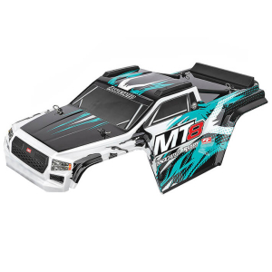 TEAM ASSOCIATED RIVAL MT8 BODY SET, TEAL, PAINTED