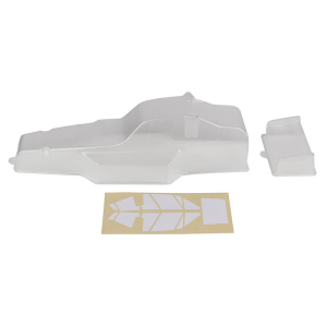 TEAM ASSOCIATED RC10 PROTECH BODYSHELL AND WING (CLEAR)