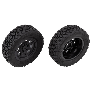 TEAM ASSOCIATED PRO2 LT10SW FRONT WHEELS & TYRES MOUNTED