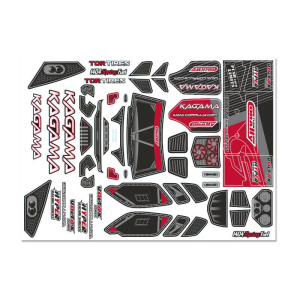 TEAM CORALLY BODY DECAL SHEET KAGAMA RED 1PC