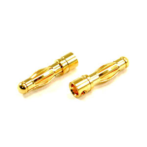 ETRONIX 4.0MM MALE GOLD CONNECTOR (2)
