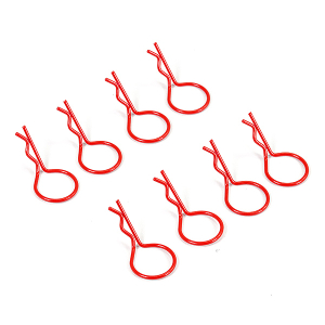 Fastrax Fluorescent Red Large Clips