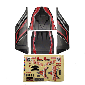 FTX DR8 BODY+DECAL(RED)