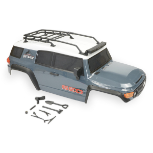 FTX OUTBACK GEO 4x4 ASSEMBLED BODY W/ACCESSORIES - GREY