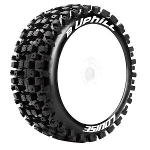LOUISE RC B-UPHILL 1/8 FR/RR SOFT HEX 17MM WHITE