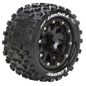 LOUISE RC MT-UPHILL 1/10 SOFT BEAD-LOCK/0 OFFSET HEX 12MM BLACK