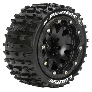 LOUISE RC ST-PIONEER 1/10 SOFT BEAD-LOCK/0 OFFSET HEX 12MM BLACK