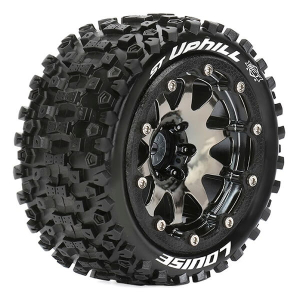 LOUISE RC ST-UPHILL 1/10 SOFT BEAD-LOCK/0 OFFSET HEX 12MM BLACK CHROME