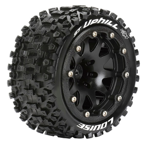 LOUISE RC ST-UPHILL 1/10 SOFT BEAD-LOCK/1/2 OFFSET HEX 12MM BLACK