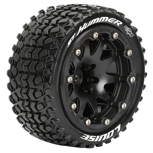LOUISE RC ST-HUMMER 1/10 SOFT BEAD-LOCK/0 OFFSET HEX 12MM BLACK