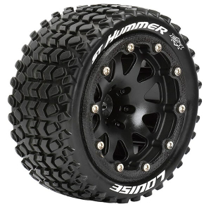 LOUISE RC ST-HUMMER 1/10 SOFT BEAD-LOCK/1/2 OFFSET HEX 12MM BLACK
