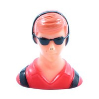Miracle Civilian 1/10th Pilot - Red (h40xl38xw25mm)