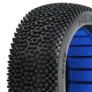 PROLINE 'HEX SHOT' M3 SOFT 1/8 BUGGY TYRES W/CLOSED CELL