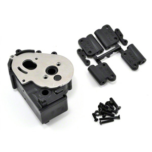 RPM TRAXXAS 2WD HYBRID GEARBOX HOUSING AND REAR MOUNTS BLACK