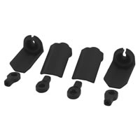 RPM SHOCK SHAFT GUARDS for TRAXXAS 1/10th SCALE SHOCKS - BLACK