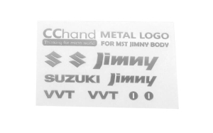 RC4WD METAL EMBLEMS MST 1/10 CMX W/ JIMNY J3 BODY (SILVER)