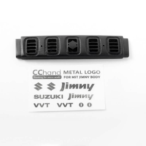 RC4WD FRONT GRILLE FOR MST 1/10 CMX W/ JIMNY J3 BODY W/ FRONT METAL DECALS