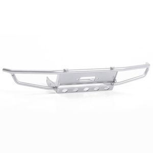 RC4WD GUARDIAN STEEL FRONT WINCH BUMPER FOR AXIAL 1/10 SCX10 II UMG10 (SILVER)