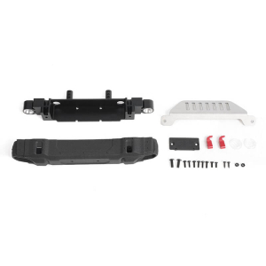 RC4WD OEM FRONT BUMPER W/LICENSE PLATE HOLDER + STEERING GUARD FOR AXIAL 1/10 SCX10 III JEEP